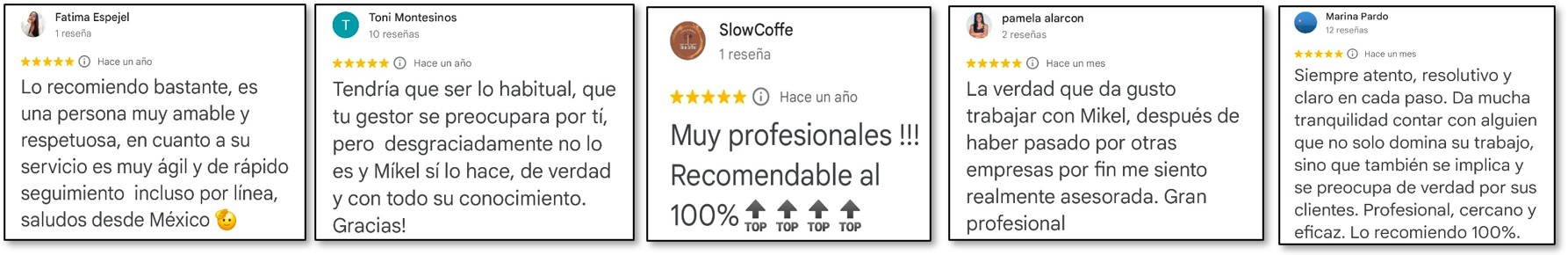 reseñas